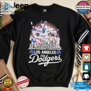 Los Angeles Dodgers 2024 National League Champions City Skyline Players Names Shirt hotcouturetrends 1 3