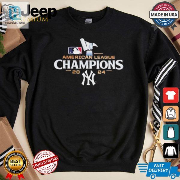 New York Yankees 2024 American League Champions Winner Clinched Mlb World Series Shirt hotcouturetrends 1 3