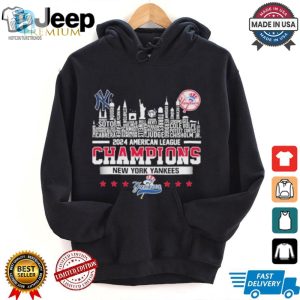 New York Yankees 2024 American League Champions Skyline T Shirt hotcouturetrends 1 1