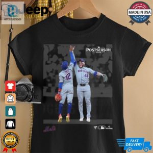 New York Mets Harrison Bader And Francisco Lindor 2024 Mlb Postseason Moments T Shirt hotcouturetrends 1 2