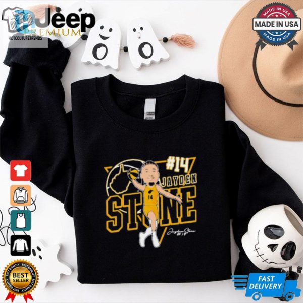 Jayden Stone 14 West Virginia Mountaineers Basketball Caricature Signature T Shirt hotcouturetrends 1 3