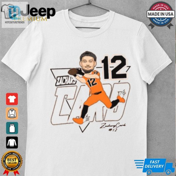 Zachary Card 12 Oregon State Beavers Caricature Signature T Shirt hotcouturetrends 1 3