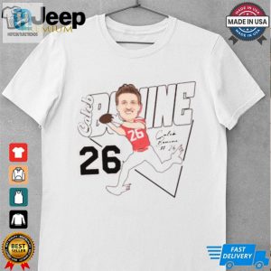 Caleb Bonine 26 Caricature Louisiana Ragin Cajuns Football Signature T Shirt hotcouturetrends 1 3