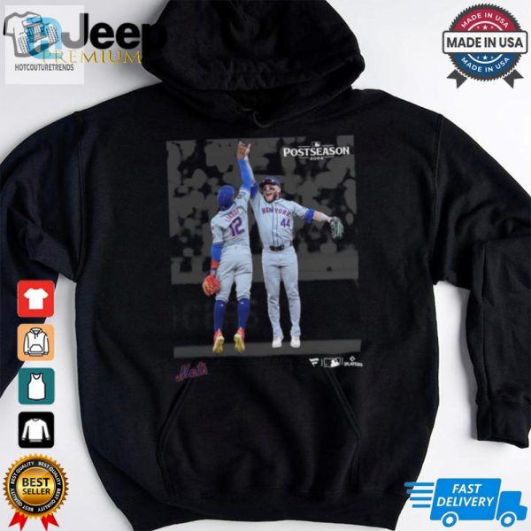 New York Mets Harrison Bader And Francisco Lindor 2024 Mlb Postseason Moments T Shirt hotcouturetrends 1 4