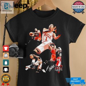 Derrick Rose Chicago Bulls Basketball Signature Vintage Shirt hotcouturetrends 1 1