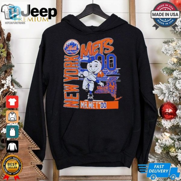 New York Baseball Mr Met Throw Back Shirt hotcouturetrends 1