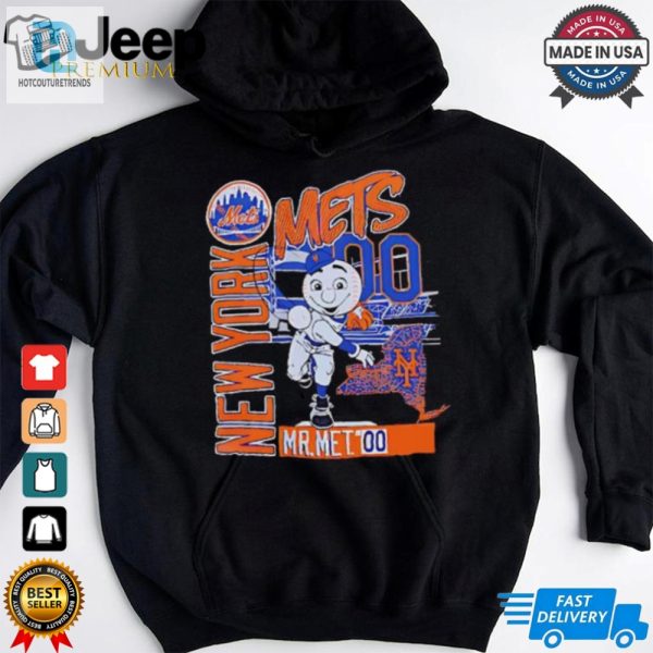 New York Baseball Mr Met Throw Back Shirt hotcouturetrends 1 2