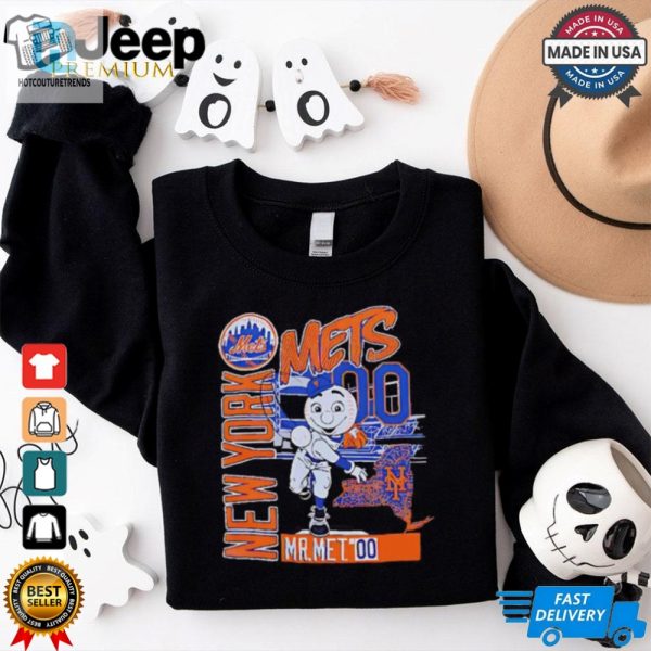 New York Baseball Mr Met Throw Back Shirt hotcouturetrends 1 3