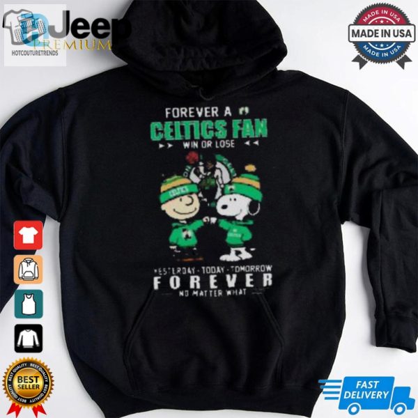 Boston Celtics Snoopy And Charlie Brown Forever Not Just When We Win T Shirt hotcouturetrends 1 2