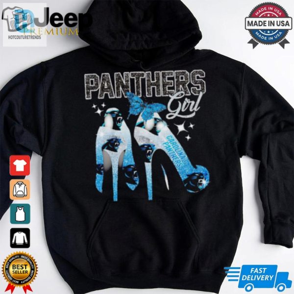 Carolina Panthers Girl Diamond Shoe Heel Shirt hotcouturetrends 1 2