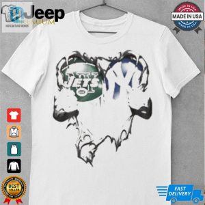 New York Jets And Yankees Sport Team Love Heart Shirt hotcouturetrends 1 3