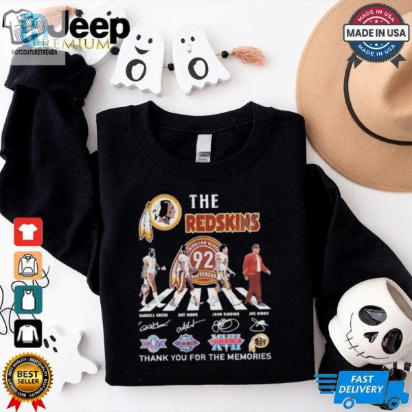 Official Washington Redskins 92Th Anniversary Thank You For The Memories Signatures Shirt hotcouturetrends 1 2