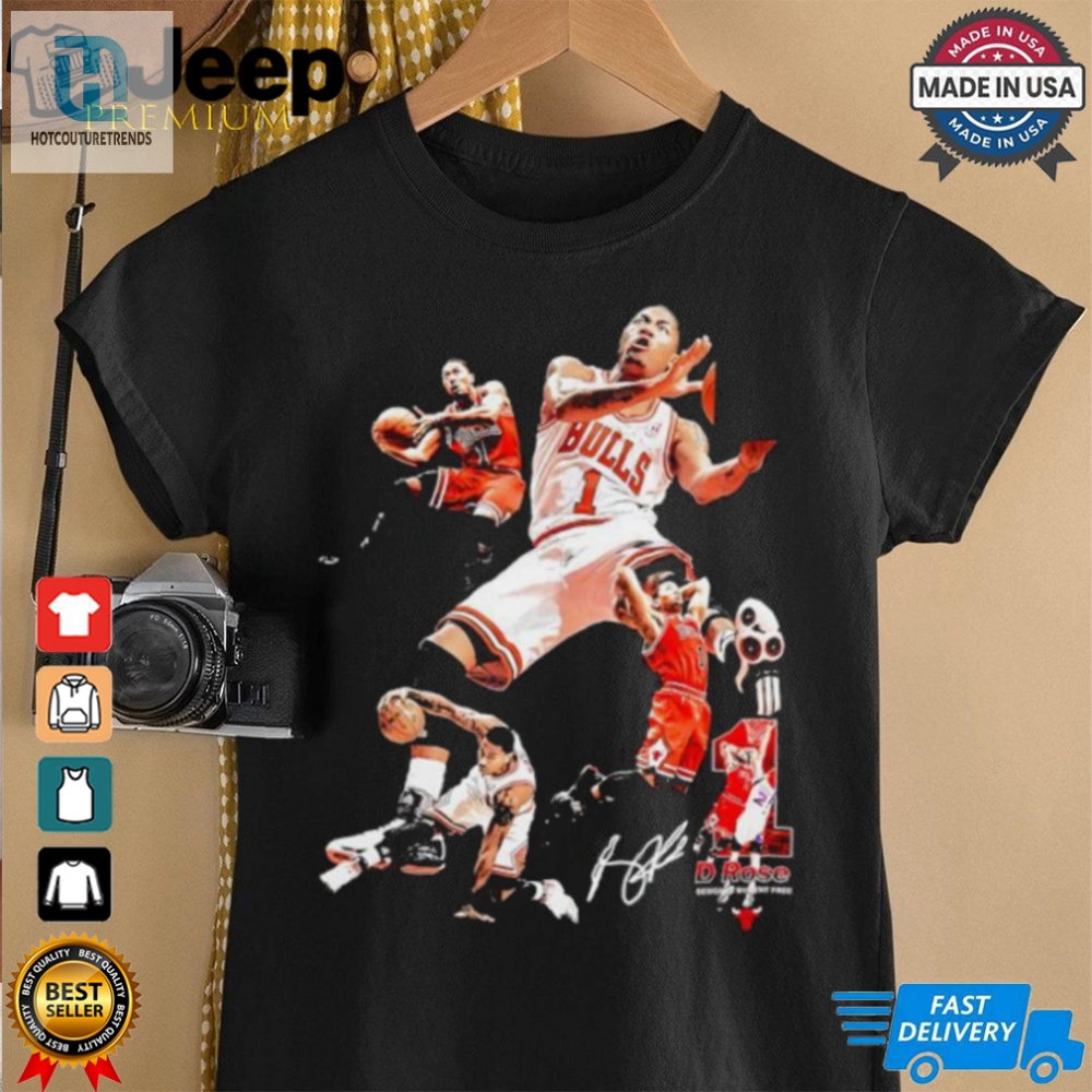 Derrick Rose Chicago Bulls Basketball Signature Vintage Shirt 