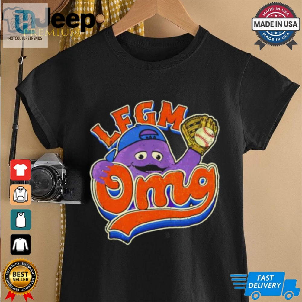 Lfgm Omg Grimace New York Mets Retro Shirt 