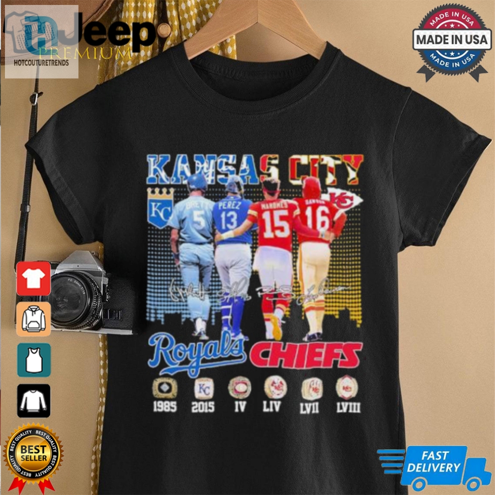 Kansas City Royals Brett Perez X Kansas City Chiefs Mahomes Dawson Signatures Shirt 