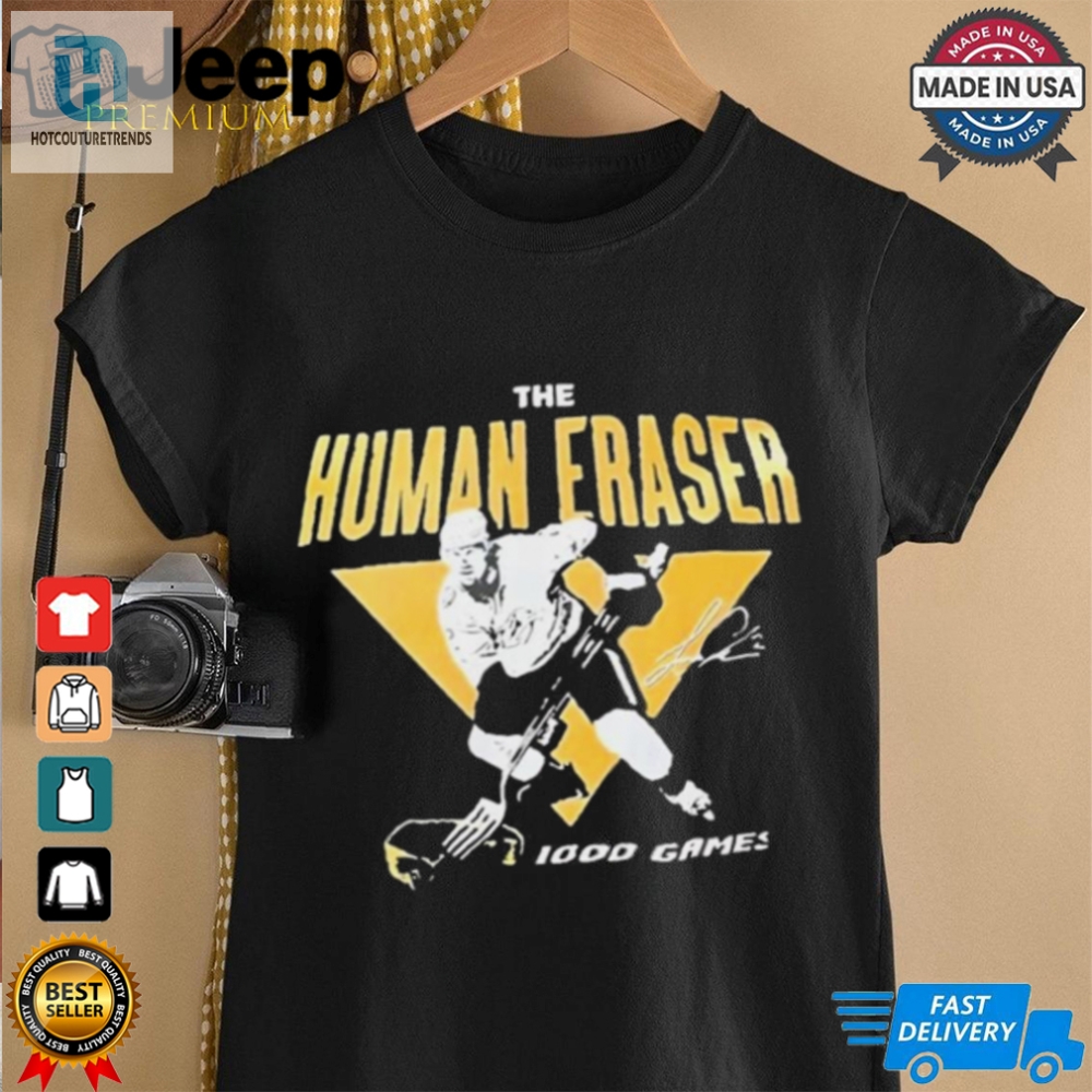 Luke Schenn Nashville Predators Nhl The Human Eraser 1000 Game T Shirt 