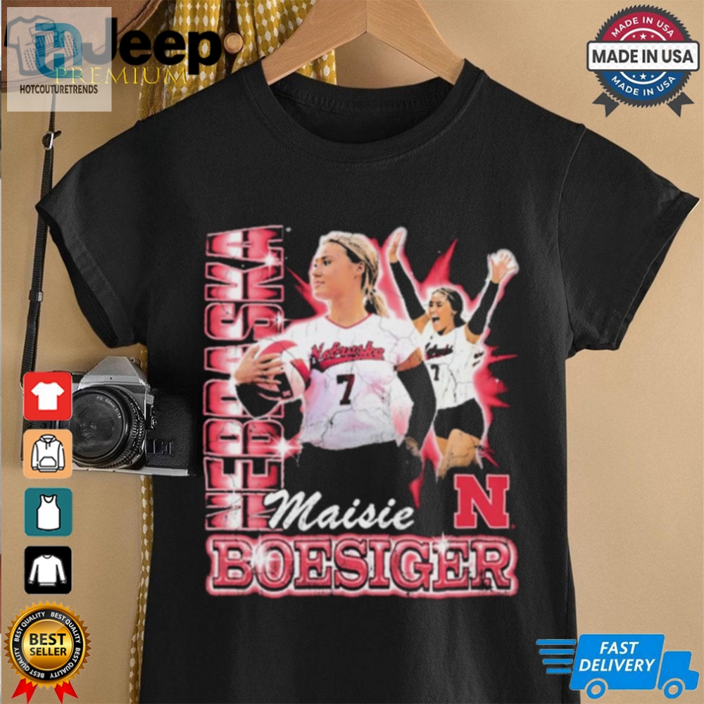 Nebraska Volleyball Maisie Boesiger 90S Retro T Shirt 