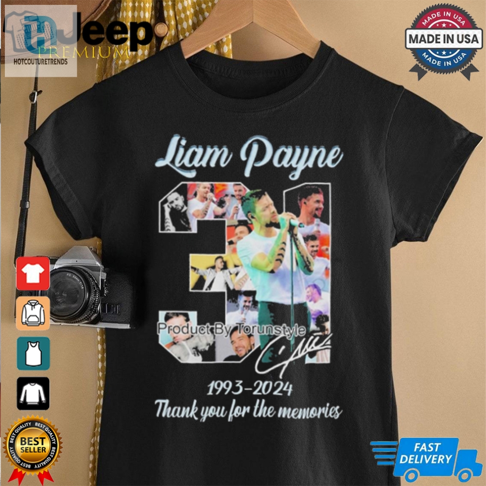 Liam Payne 31 Years Of 1993 2024 Thank You For The Memories T Shirt 