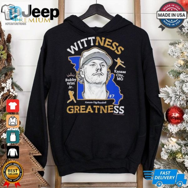 Wittness Greatness Bobby Witt Jr. Kansas City Royals Baseball Map Shirt hotcouturetrends 1 4