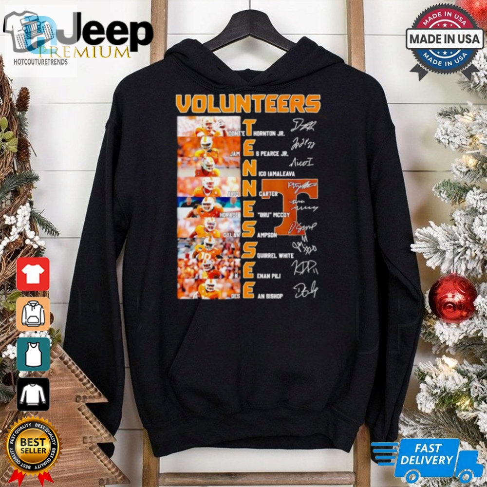 Tennessee Volunteers Name And Signature Photo Shirt 