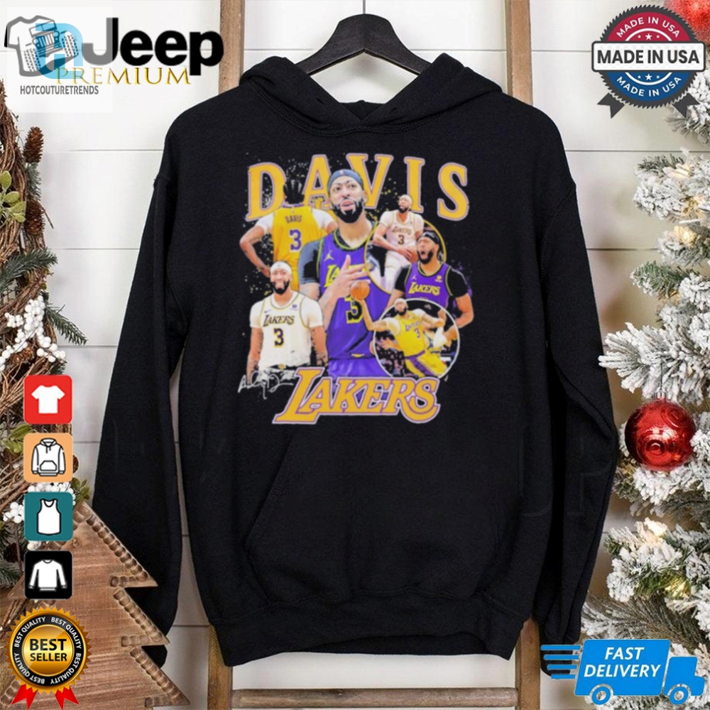 Anthony Davis Los Angeles Lakers Signature Multi Photo Player Shirt 