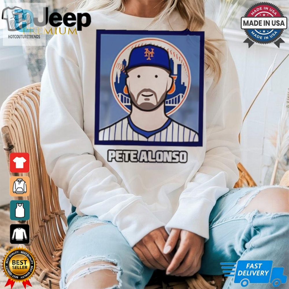 New York Mets Pete Alonso Cartoon Card Photo Shirt 