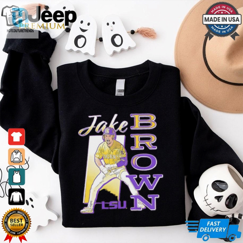 Lsu Tigers Jake Brown Superstar Pose Shirt 