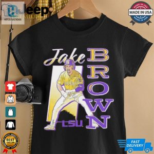 Lsu Tigers Jake Brown Superstar Pose Shirt hotcouturetrends 1 6