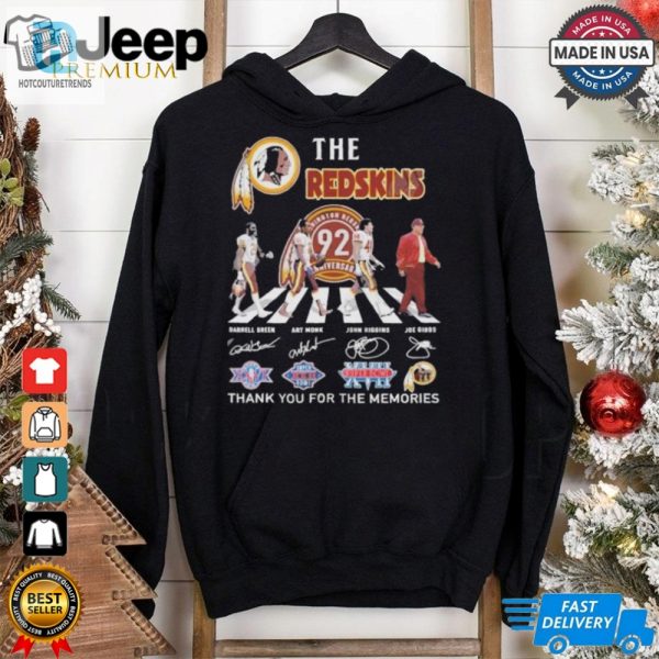 Official Washington Redskins 92Th Anniversary Thank You For The Memories Signatures Shirt hotcouturetrends 1 8