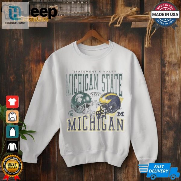 Michigan Wolverines Vs. Michigan State Spartans Football 2024 Statement Rivalry Matchup Set Shirt hotcouturetrends 1 8