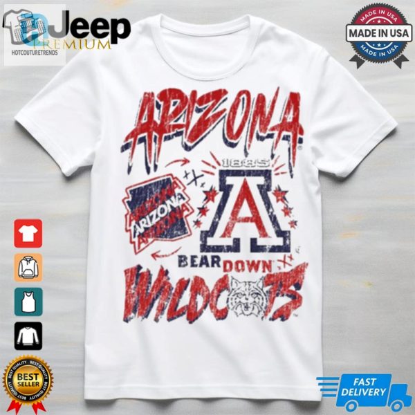 Dark Horse X Arizona Arizona Wildcats Bear Down 1885 Vintage T Shirt hotcouturetrends 1 11