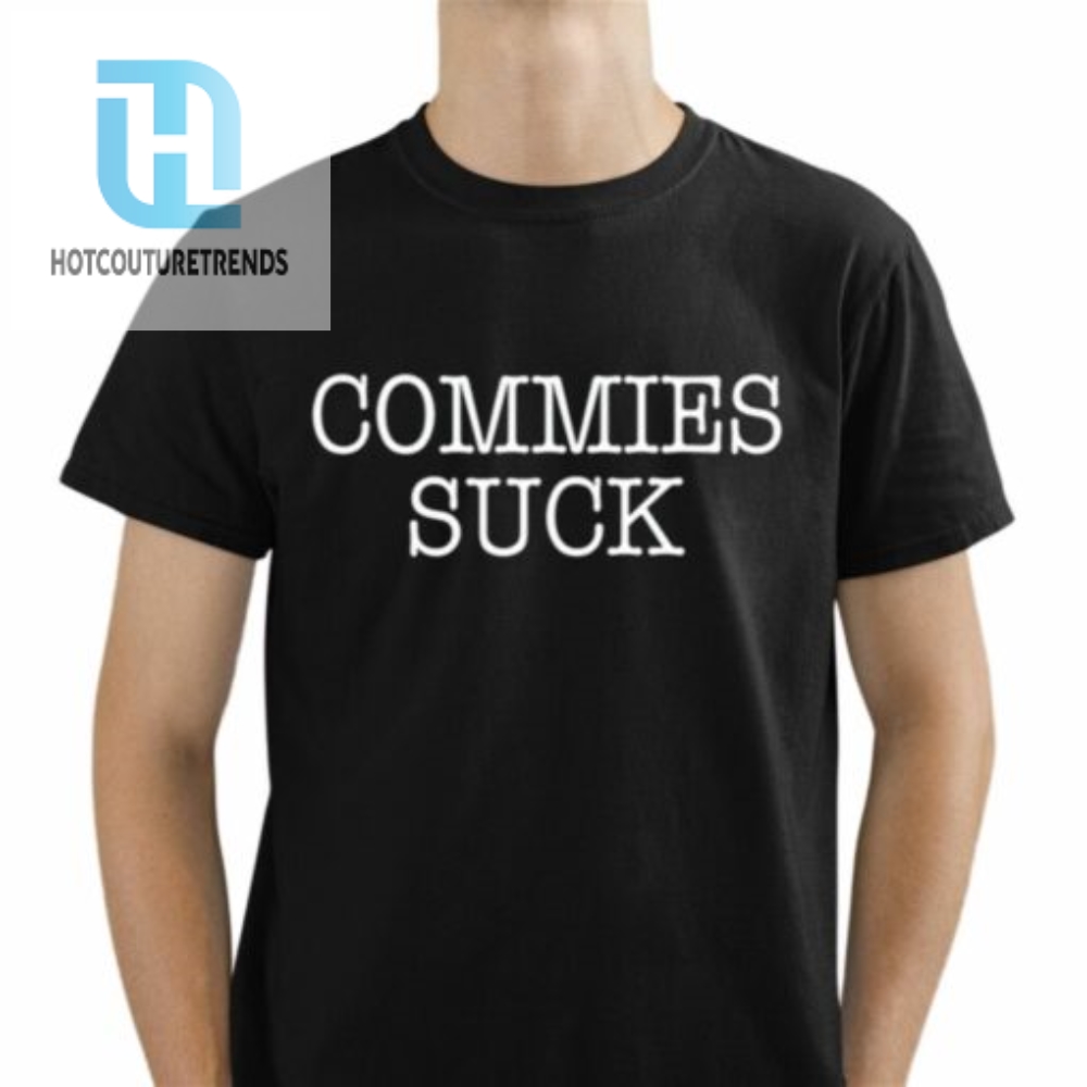 Bruce Ballou Wearing Commies Suck Shirt 