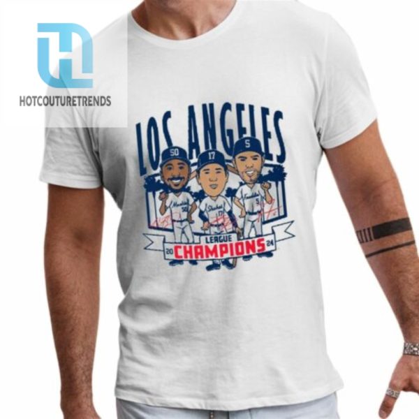 Los Angeles League Champions Caricatures 2024 Shirt hotcouturetrends 1 1