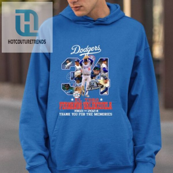 Dodgers El Toro Fernando Valenzuela 19602024 Thank You For The Memories Shirt hotcouturetrends 1 2