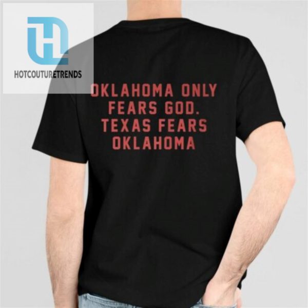 Tyler Linderbaum Oklahoma Only Fears God Texas Fears Oklahoma Shirt hotcouturetrends 1 5