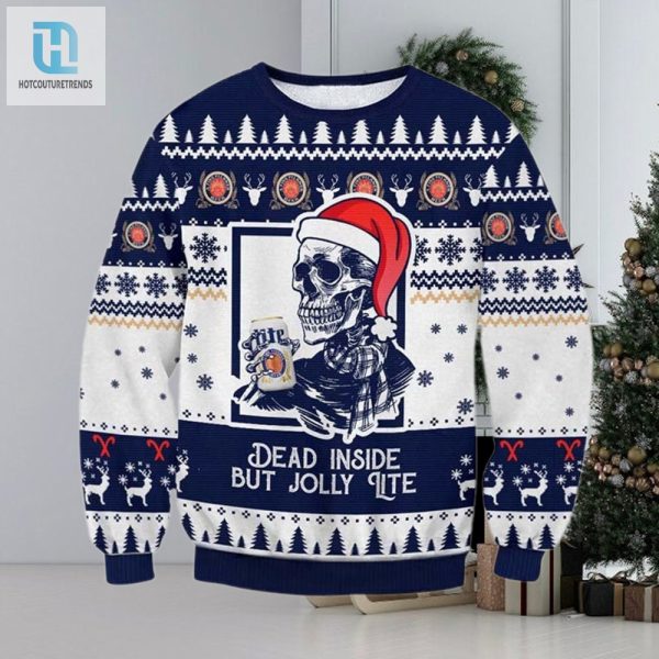 Miller Lite Dead Inside Ugly Sweater hotcouturetrends 1