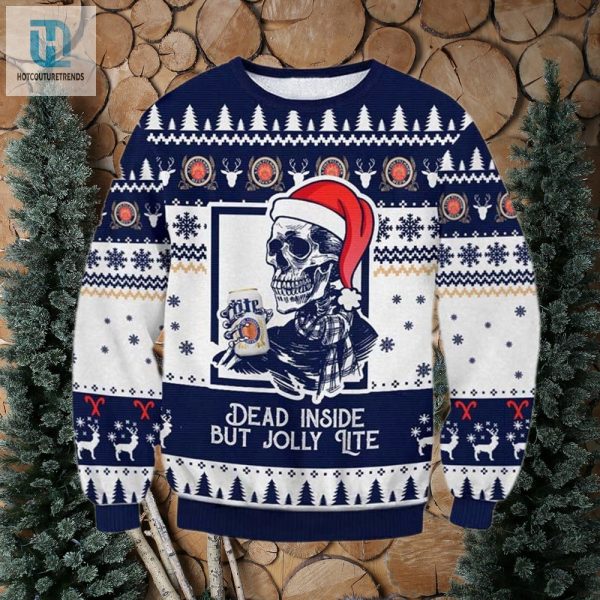 Miller Lite Dead Inside Ugly Sweater hotcouturetrends 1 1