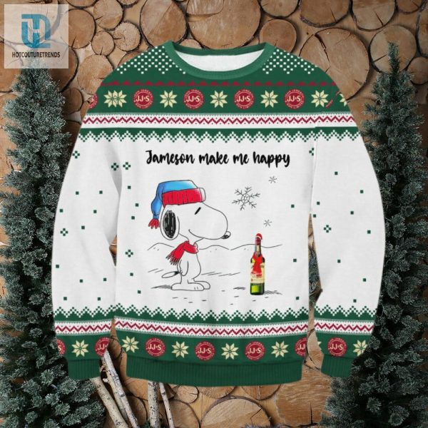 Jameson Snoopy Make Happy Ugly Sweater hotcouturetrends 1 1