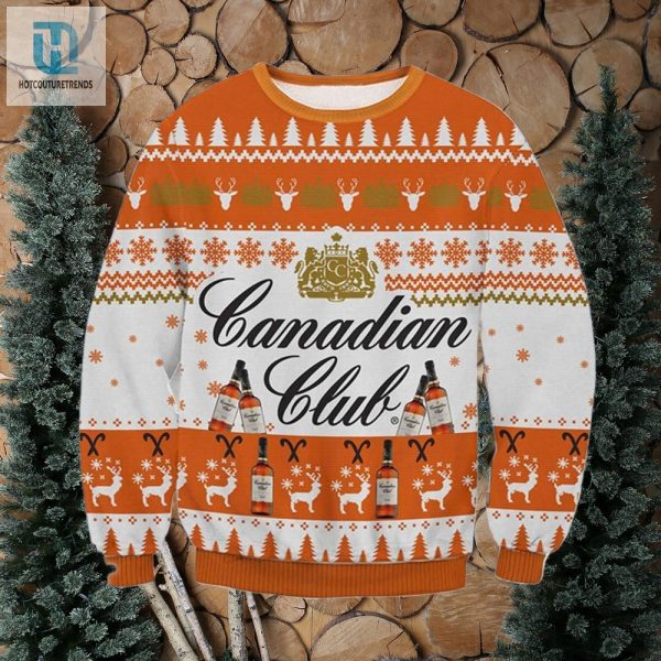 Canadian Club Christmas Ugly Sweater For Men For Women hotcouturetrends 1 1