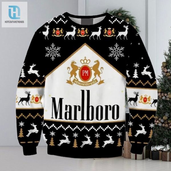 Marlboro Print Fun Ugly Christmas Sweaters hotcouturetrends 1