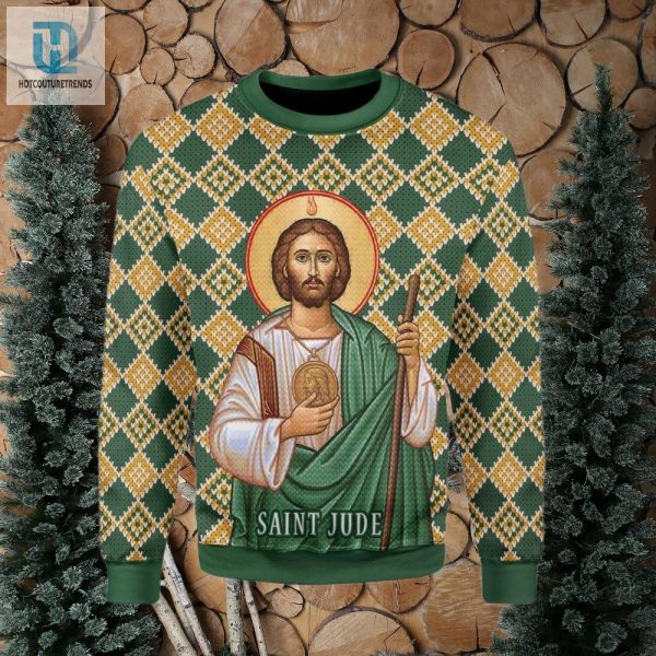 Saint Jude Ugly Christmas Sweater hotcouturetrends 1 1