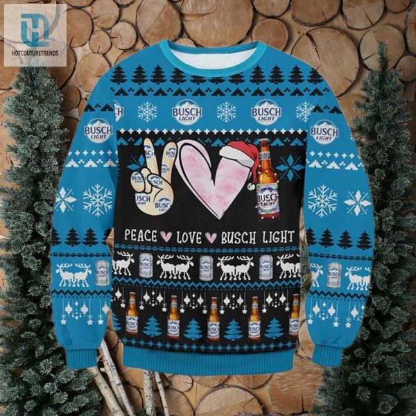 Peace Love Busch Light Ugly Sweater hotcouturetrends 1 1