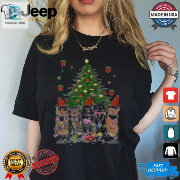 Womens Cute Cat Merry Christmas Shirt hotcouturetrends 1 3