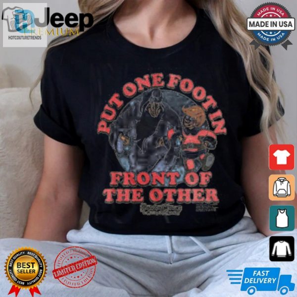 One Foot In Front Of The Other Santa Claus Is Comin To Town T Shirt hotcouturetrends 1 2