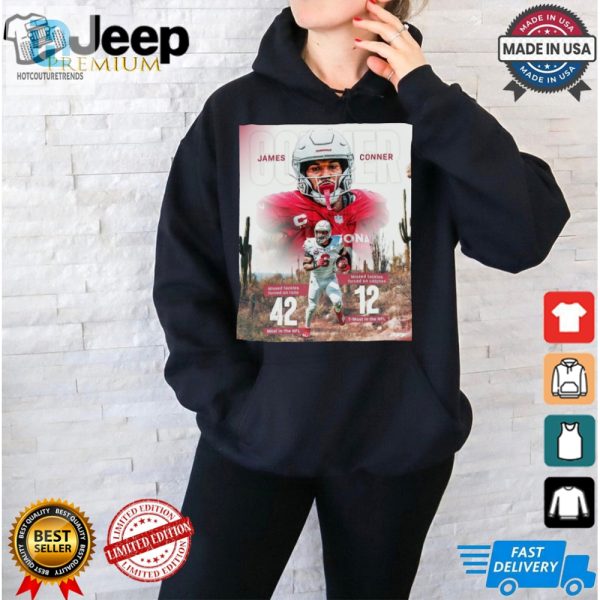 James Conner Arizona Cardinals Nfl Missed Tackles Forced On Runs 42 Most In The Nfl Poster T Shirt hotcouturetrends 1 1