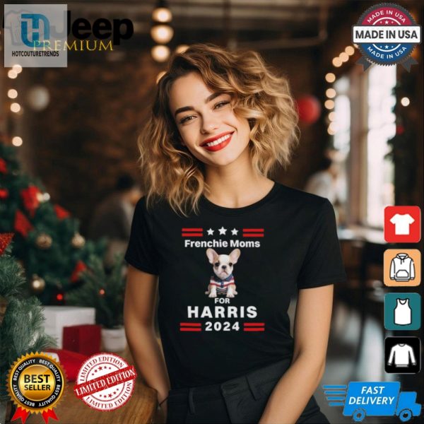 Frenchie Mom For Harris 2024 Shirt hotcouturetrends 1