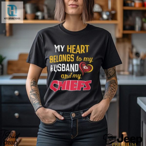 My Heart Belongs To My Husband And My Chieft Shirt hotcouturetrends 1 1