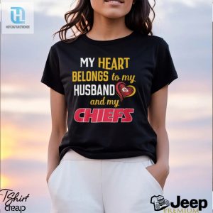 My Heart Belongs To My Husband And My Chieft Shirt hotcouturetrends 1 3