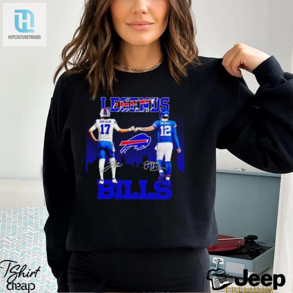 Buffalo Bills Legends Josh Allen And Jim Kelly Signatures Shirt hotcouturetrends 1