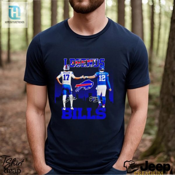 Buffalo Bills Legends Josh Allen And Jim Kelly Signatures Shirt hotcouturetrends 1 2